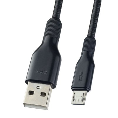Фото Perfeo PERFEO Кабель USB2.0 A вилка - Micro USB вилка, силикон, черный, длина 1 м. (U4807)/100 U4807. Интернет-магазин FOROOM