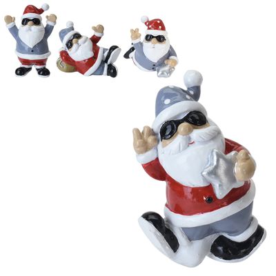 Фото Фигура декоративная "Модный Санта Клаус" (h)8,5 см (4 вида) Koopman  AAA750910. Интернет-магазин FOROOM