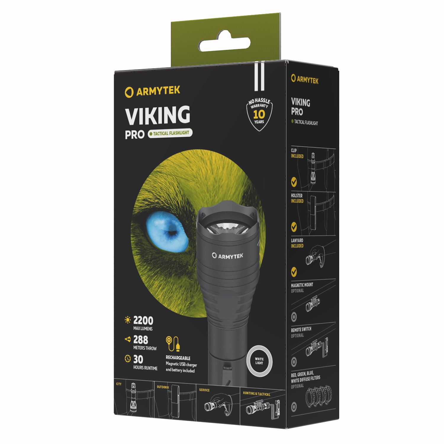 ТАКТИЧЕСКИЙ ФОНАРЬ  Armytek Viking Pro Magnet USB White