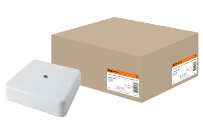 Коробка распаячная КР 75x75x20 ОП белая IP40  TDM /100 SQ1401-0203