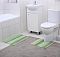 Набор ковриков для ванной и туалета "Полоски" (2 шт.): 40х45 см, 45х70 см Доляна  1275510