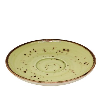 Блюдце (d)14см под чайную чашку Tulu Porselen Reactive Green LN02KTCT*