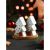 Фото Набор для специй "Пуансеттия" (3пр.): солонка, перечница, деревянная подставка Доляна Новый год 6908271. Интернет-магазин FOROOM
