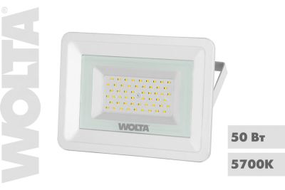 Фото Прожектор WOLTA WFL-50W/06W LED 5700K 50Вт SMD IP65 4500Лм, белый. Интернет-магазин FOROOM